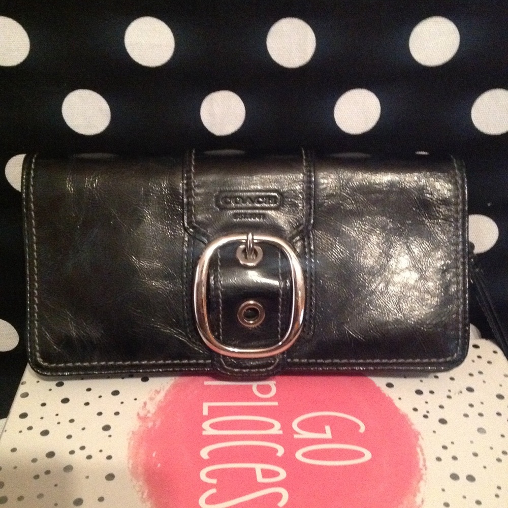 Coach Clutch Wristlet Blue!